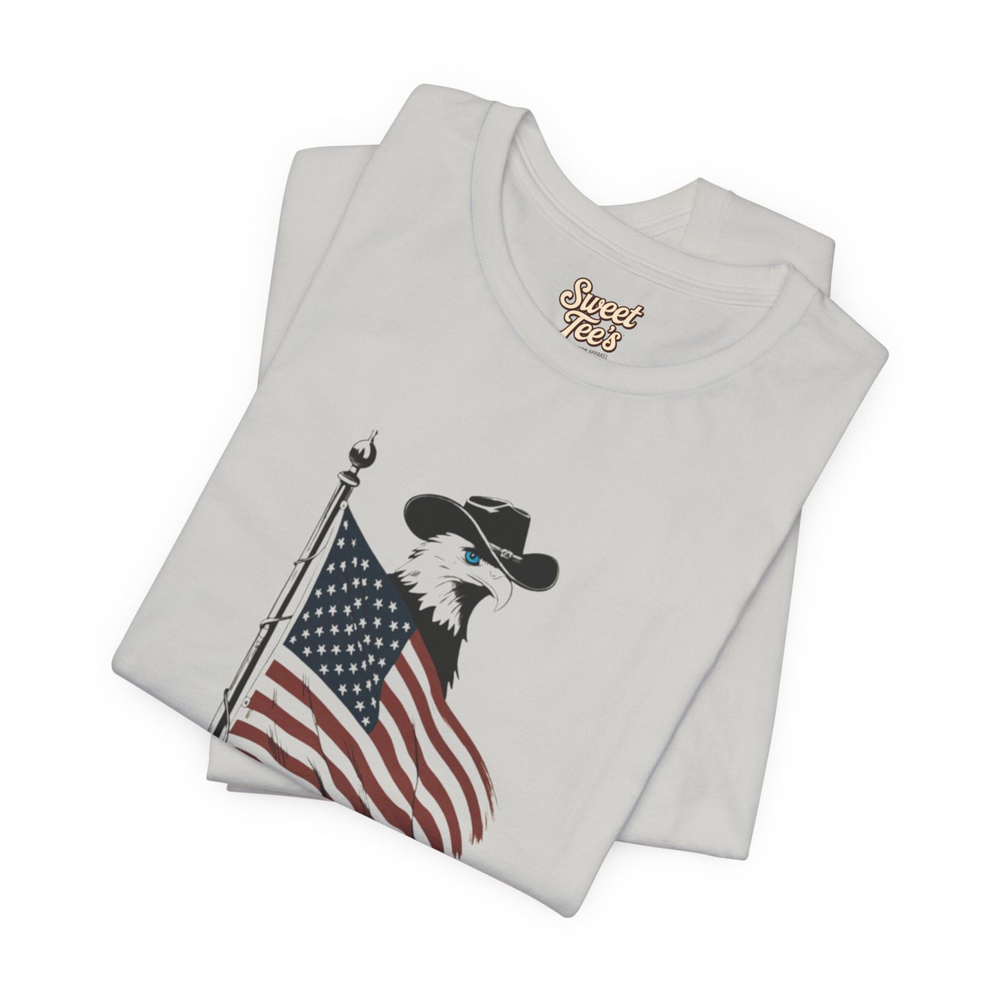 Patriotic Unisex Tee - "God, Guns & Grits" - Perfect for 4th of July and Outdoor Adventures