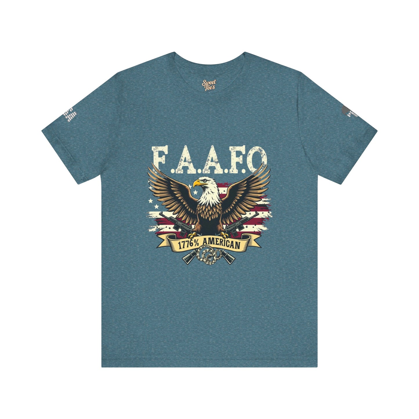 Patriotic Eagle Graphic Tee - F.A.A.F.O. 1776 American