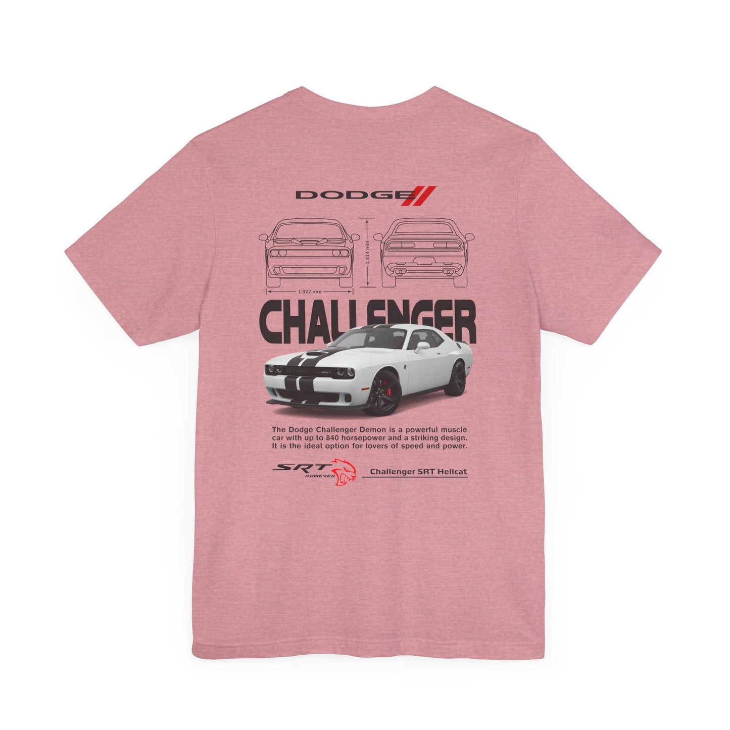 Dodge Challenger Inspired Unisex Tee - SRT Graphic Design