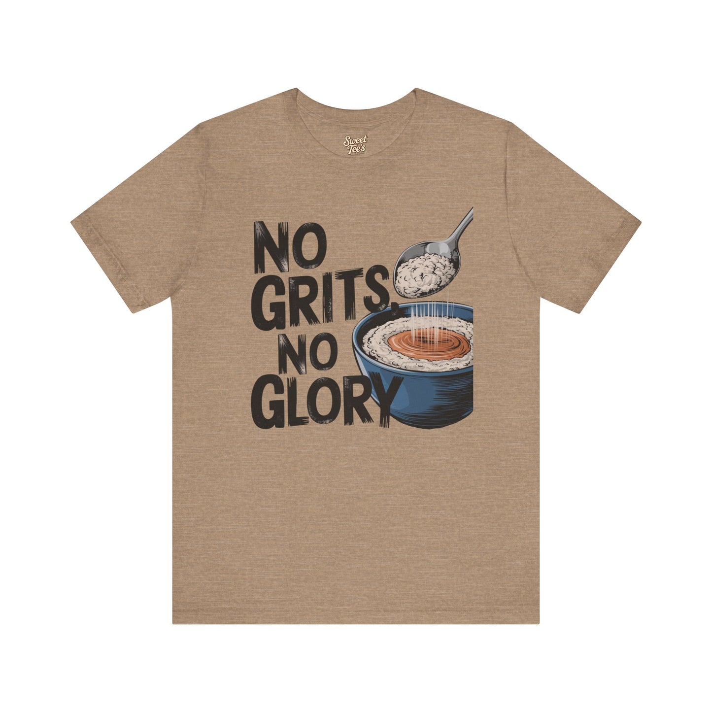 No Grits No Glory Unisex Tee - Casual Kitchen Humor T-Shirt