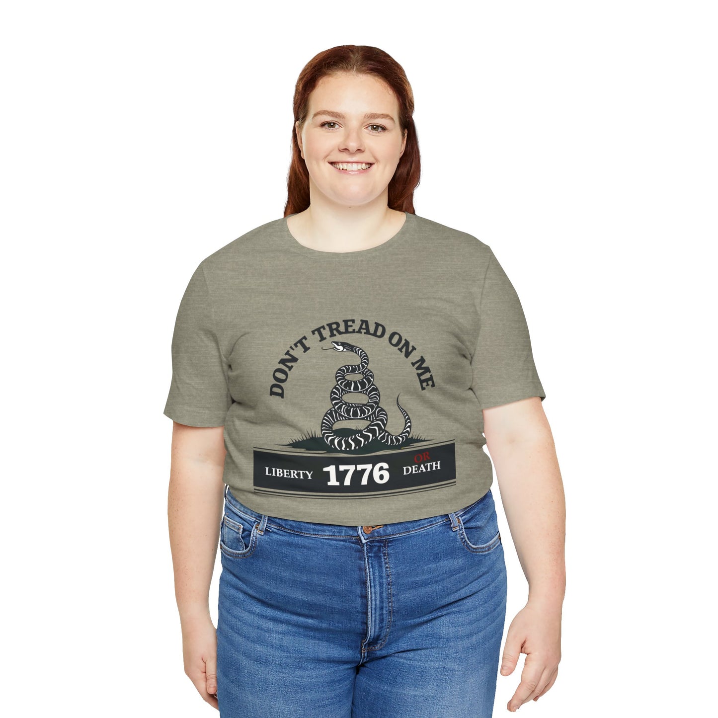 Patriotic Graphic Tee - Don't Tread on Me - Liberty 1776