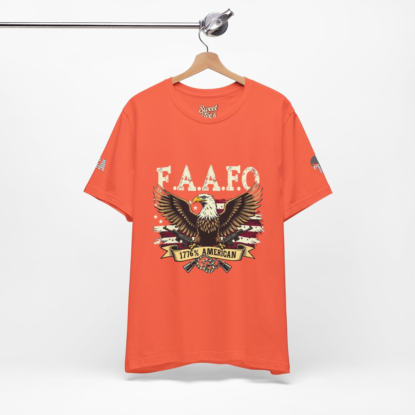 Patriotic Eagle Graphic Tee - F.A.A.F.O. 1776 American