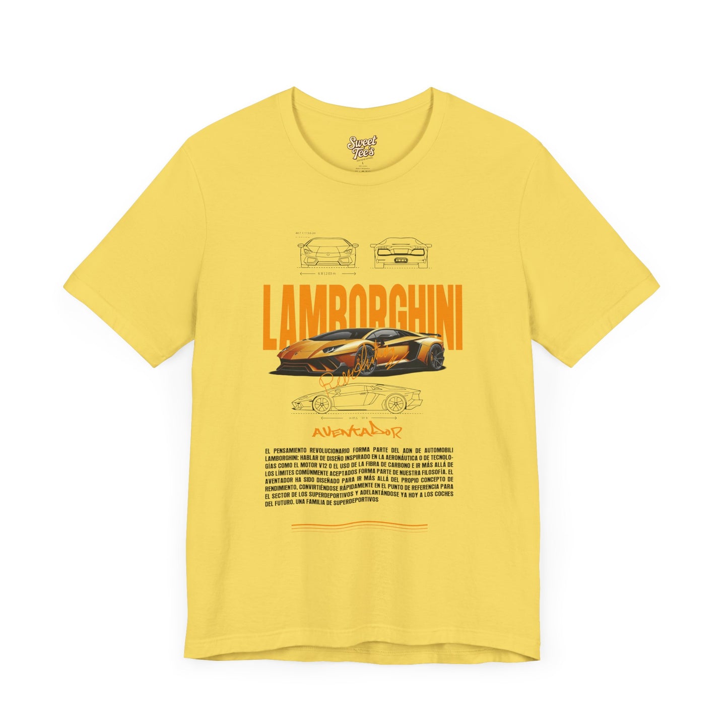 Lamborghini Unisex Jersey Short Sleeve Tee - Automotive Enthusiast Shirt