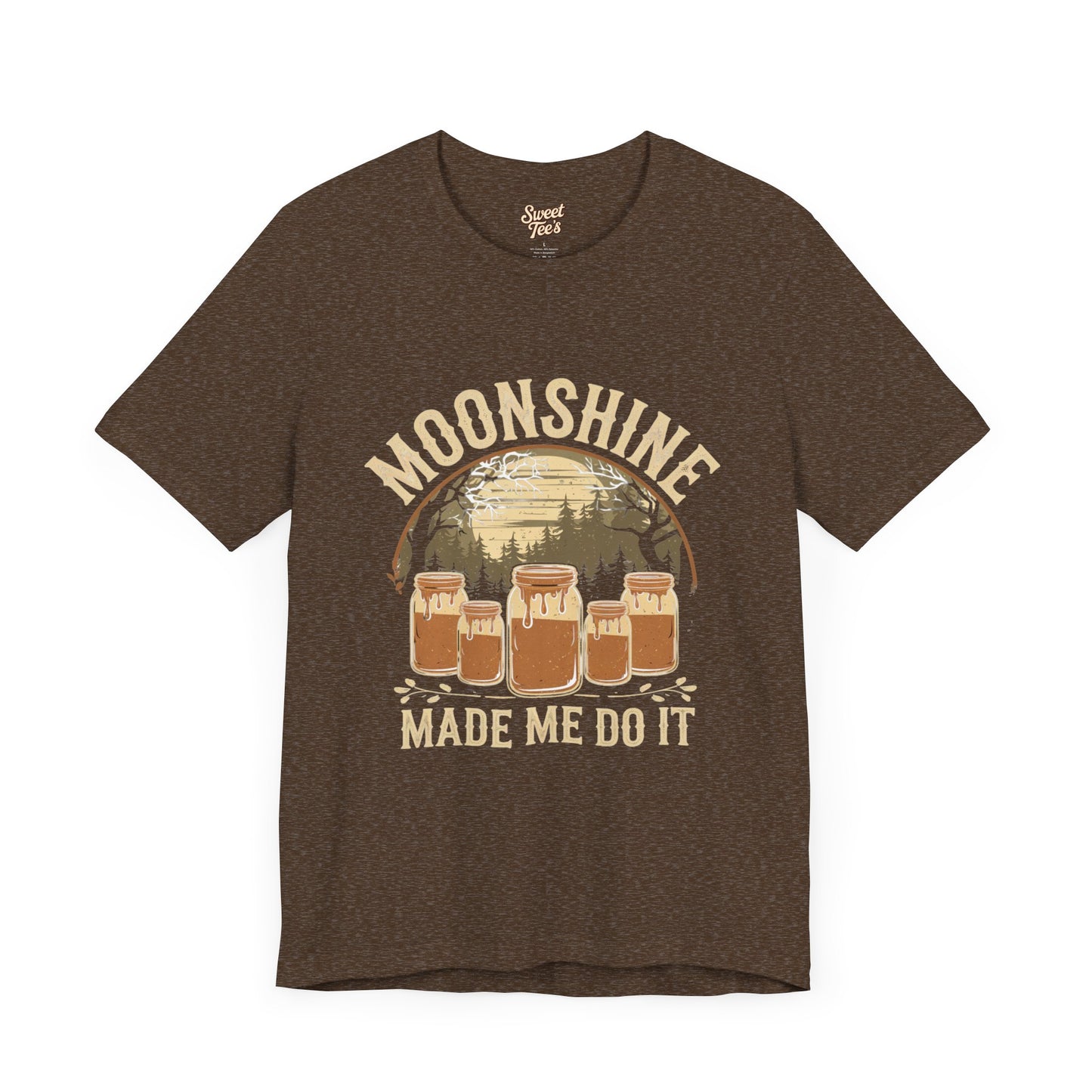 Moonshine Made Me Do It Unisex Jersey Tee - Casual Summer Shirt for Beer Lovers