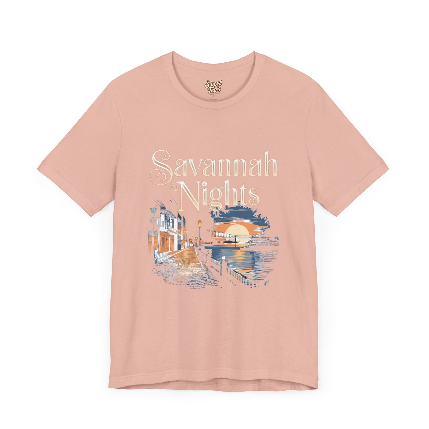 Savannah Nights Unisex Jersey Tee - Relaxed Fit, Summer Vibe Graphic T-Shirt