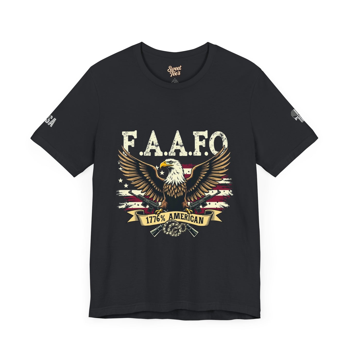 Patriotic Eagle Graphic Tee - F.A.A.F.O. 1776 American