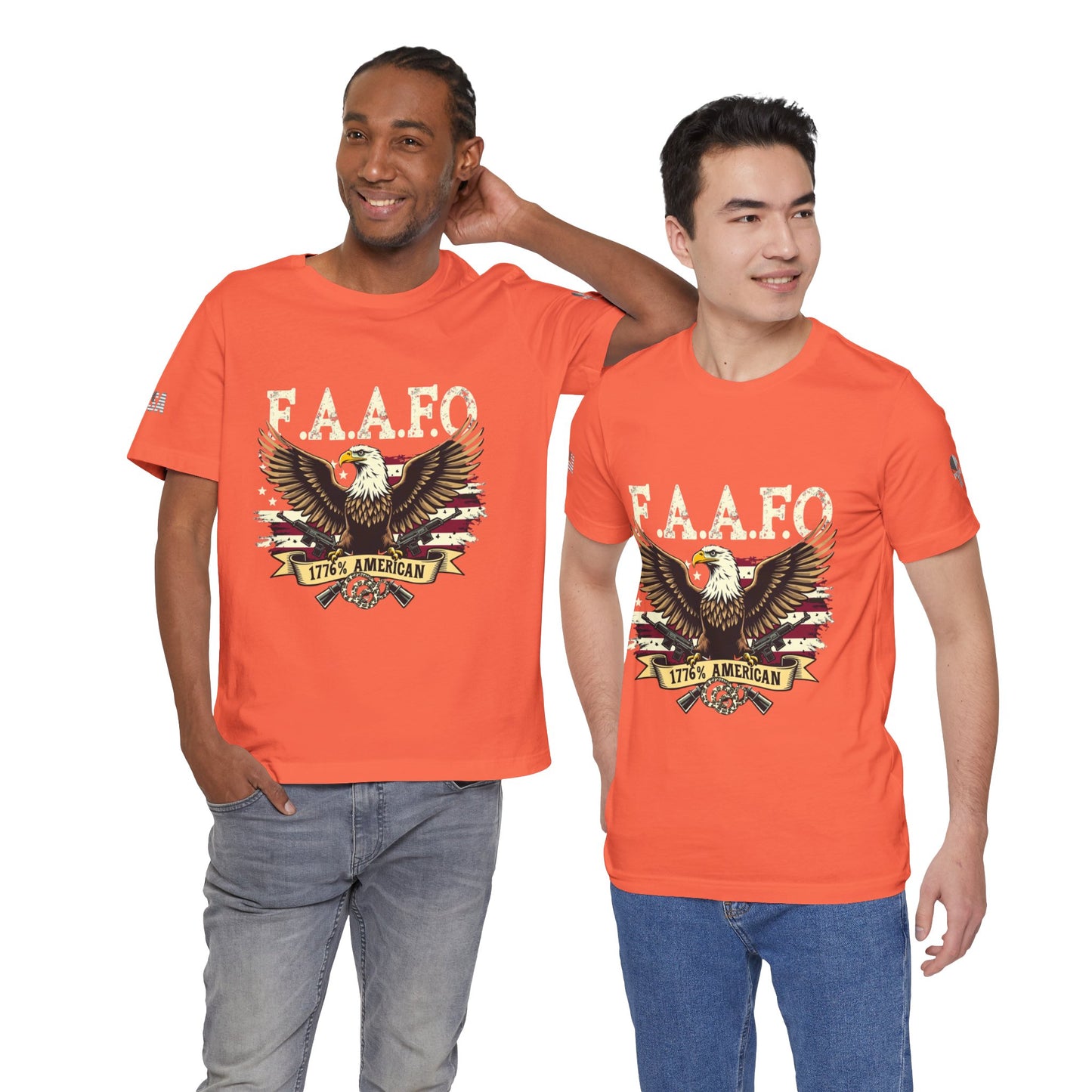 Patriotic Eagle Graphic Tee - F.A.A.F.O. 1776 American