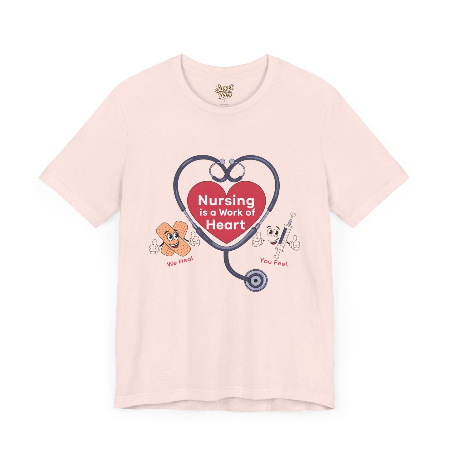 Nursing Heart Unisex Short Sleeve Tee - Celebrate Healthcare Heroes