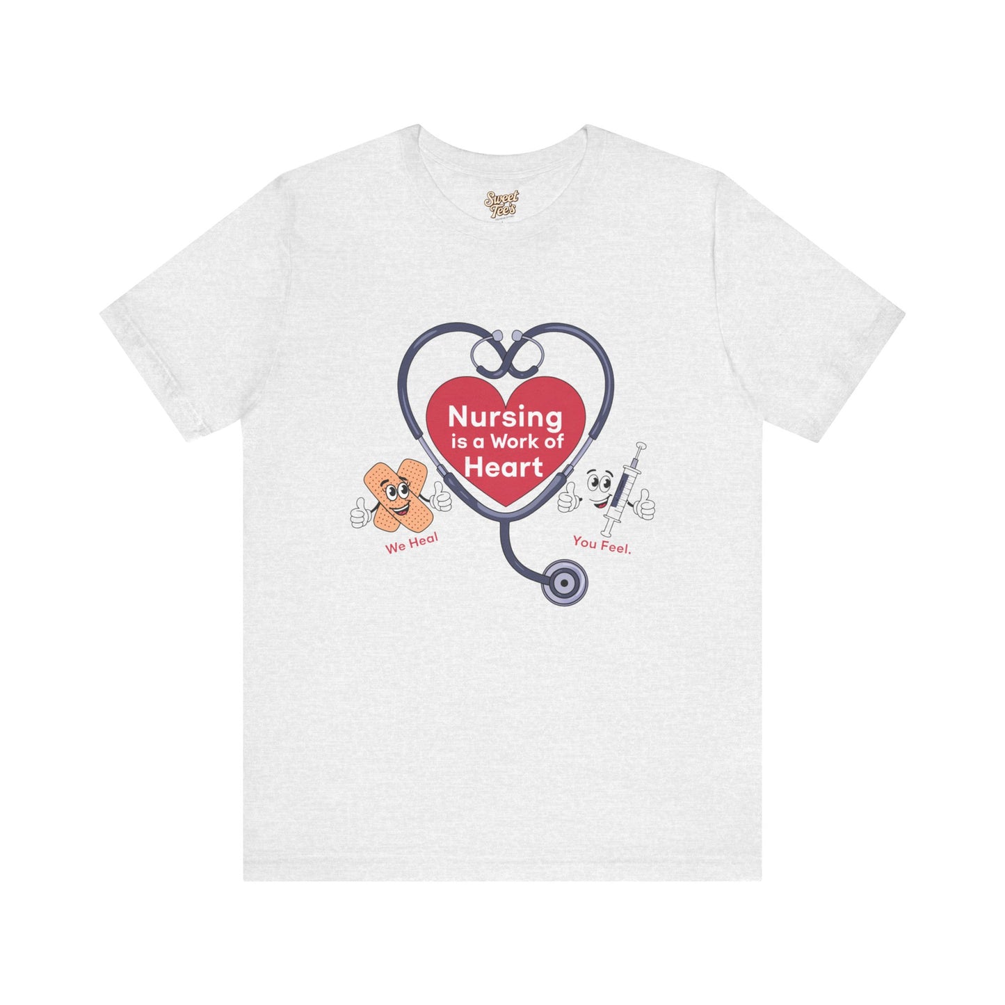 Nursing Heart Unisex Short Sleeve Tee - Celebrate Healthcare Heroes