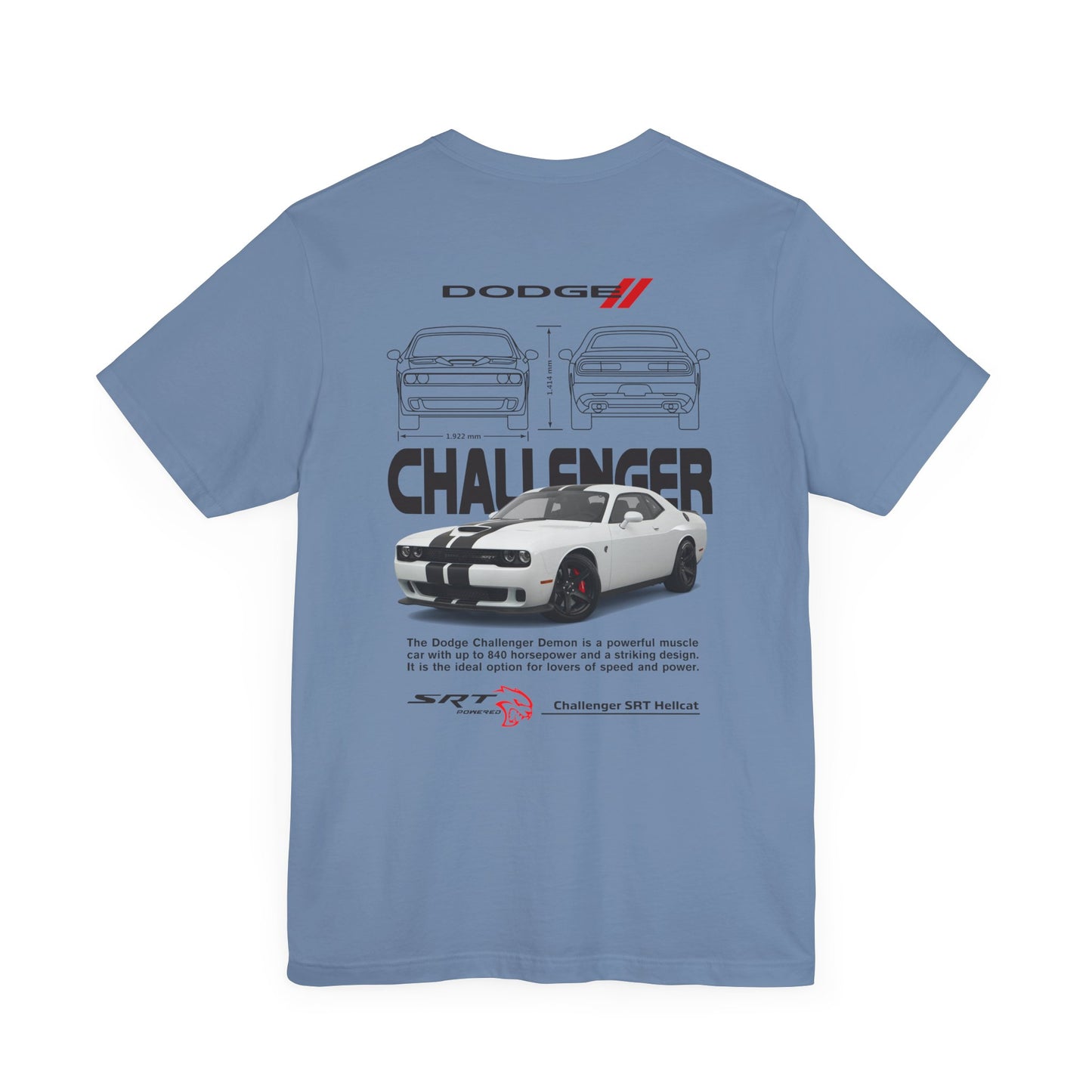 Dodge Challenger Inspired Unisex Tee - SRT Graphic Design