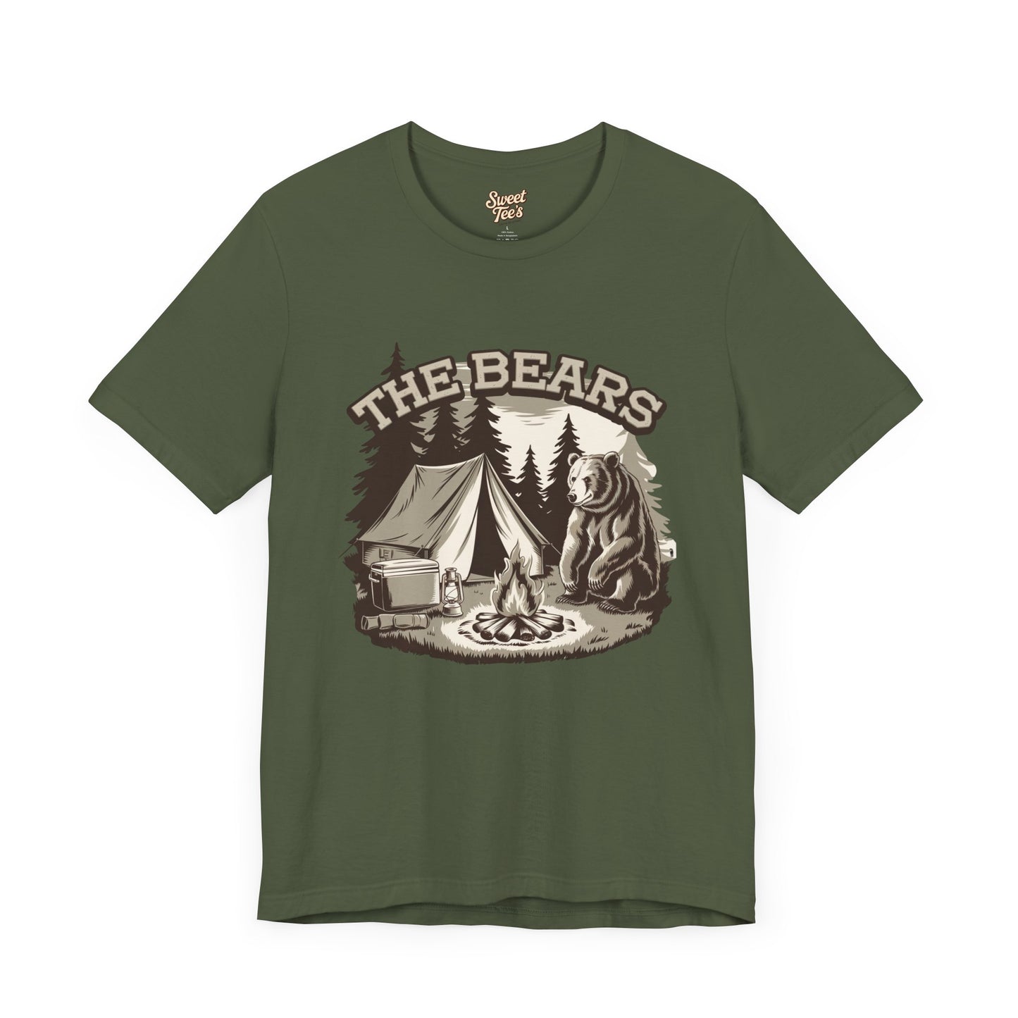 Unisex Camping Bears Graphic Tee - Adventure Awaits