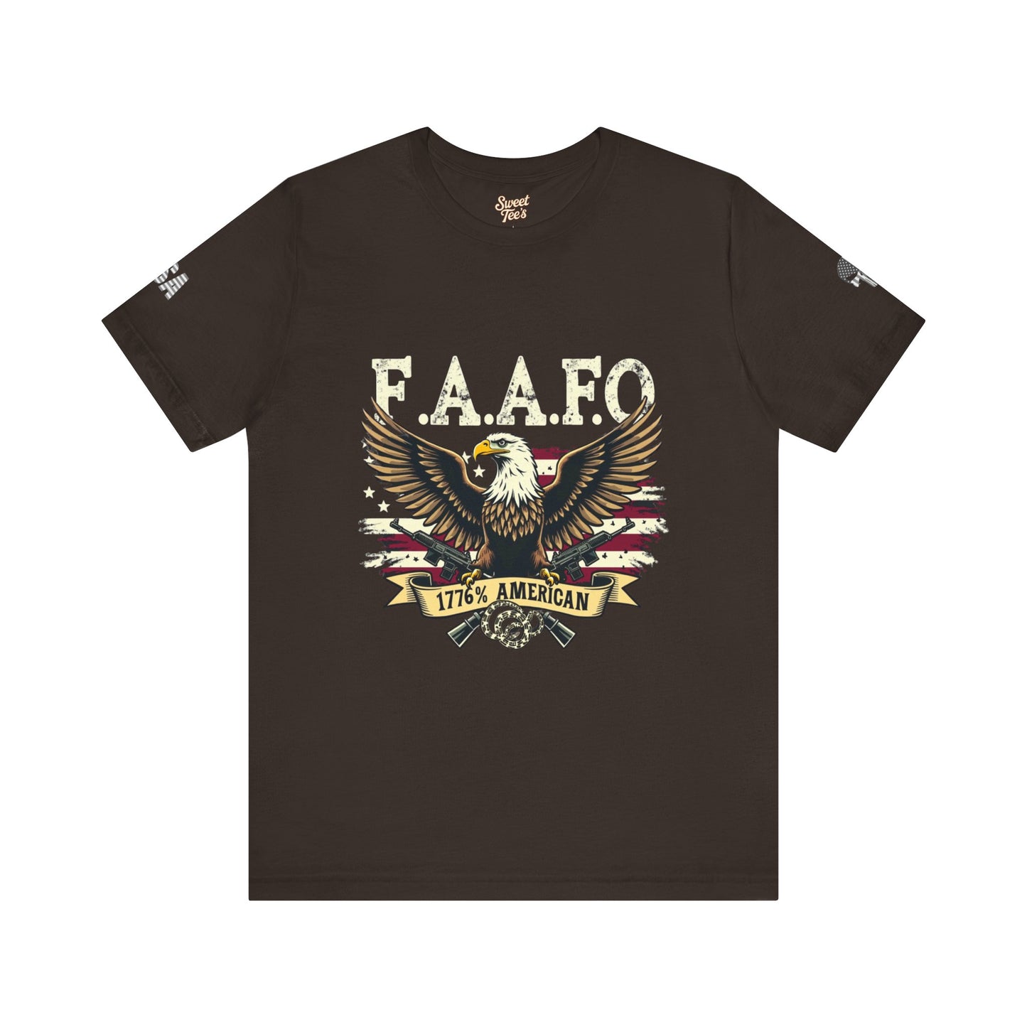 Patriotic Eagle Graphic Tee - F.A.A.F.O. 1776 American