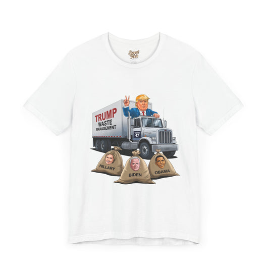 Political Humor Unisex Tee - Trump Waste Management Graphic