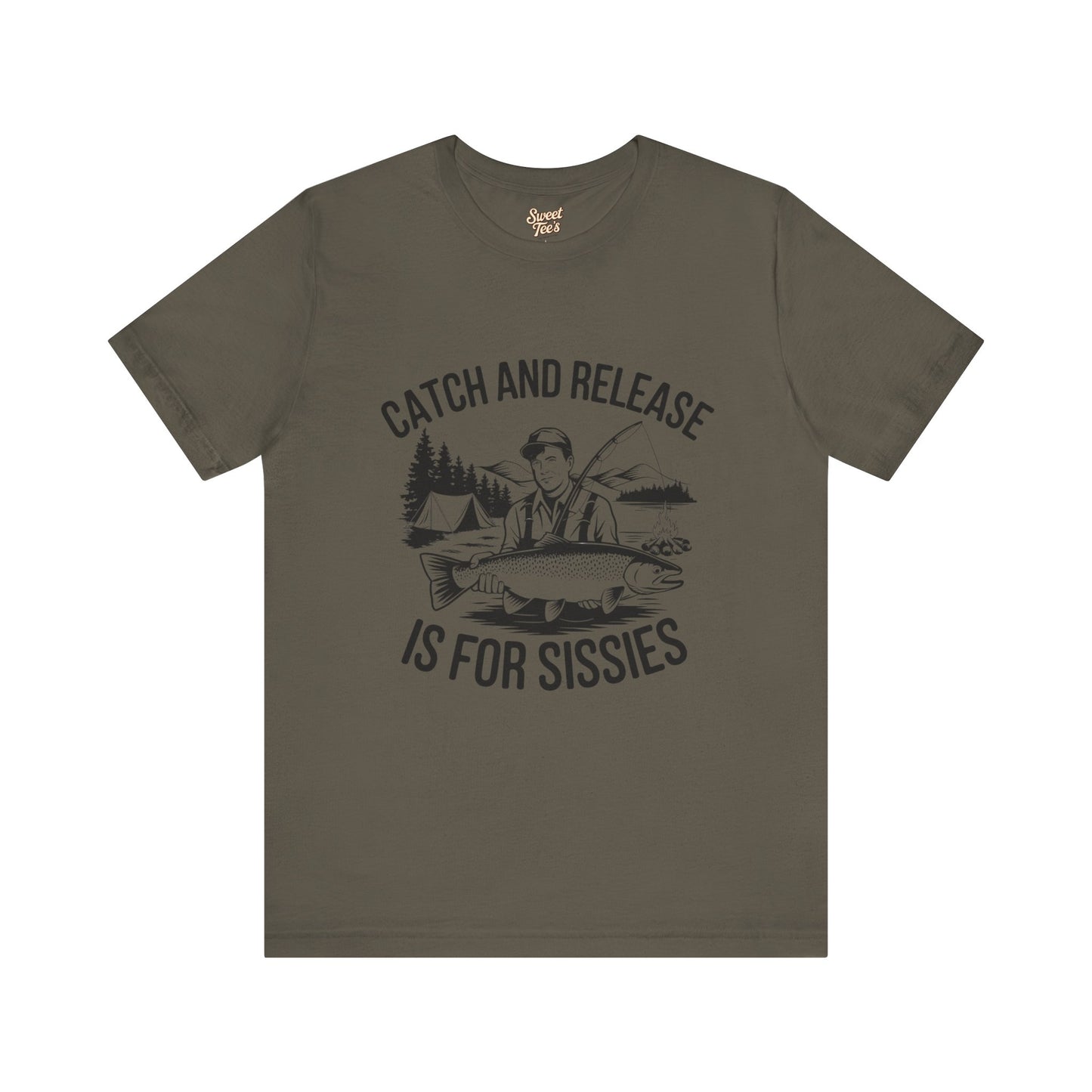 Catch and Release Fishing T-Shirt for Anglers | Unisex Jersey Tee