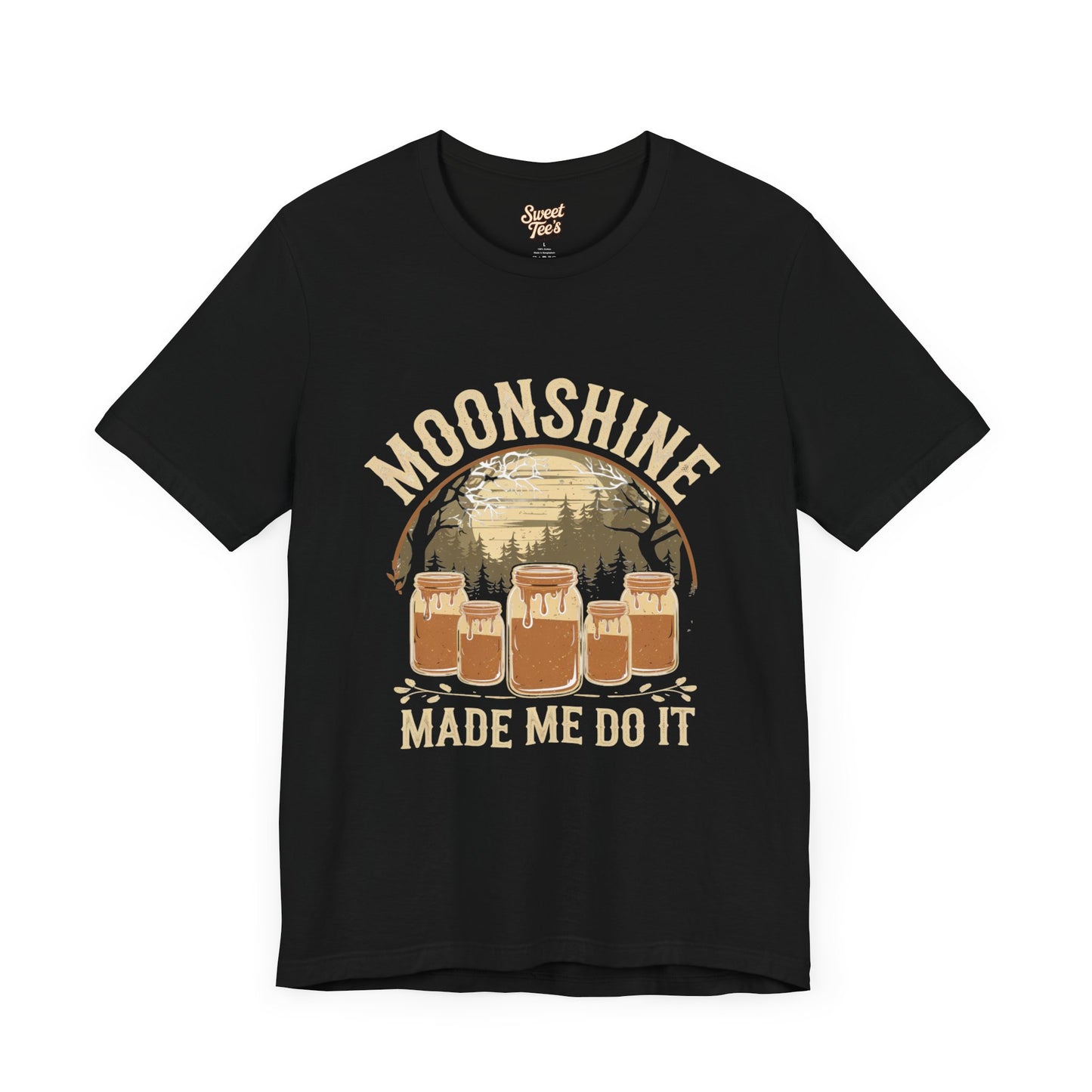 Moonshine Made Me Do It Unisex Jersey Tee - Casual Summer Shirt for Beer Lovers