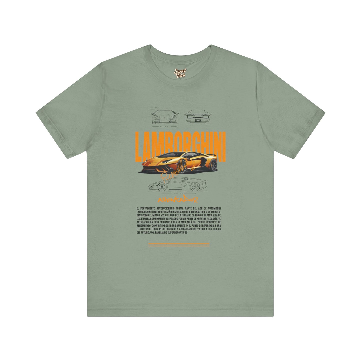 Lamborghini Unisex Jersey Short Sleeve Tee - Automotive Enthusiast Shirt