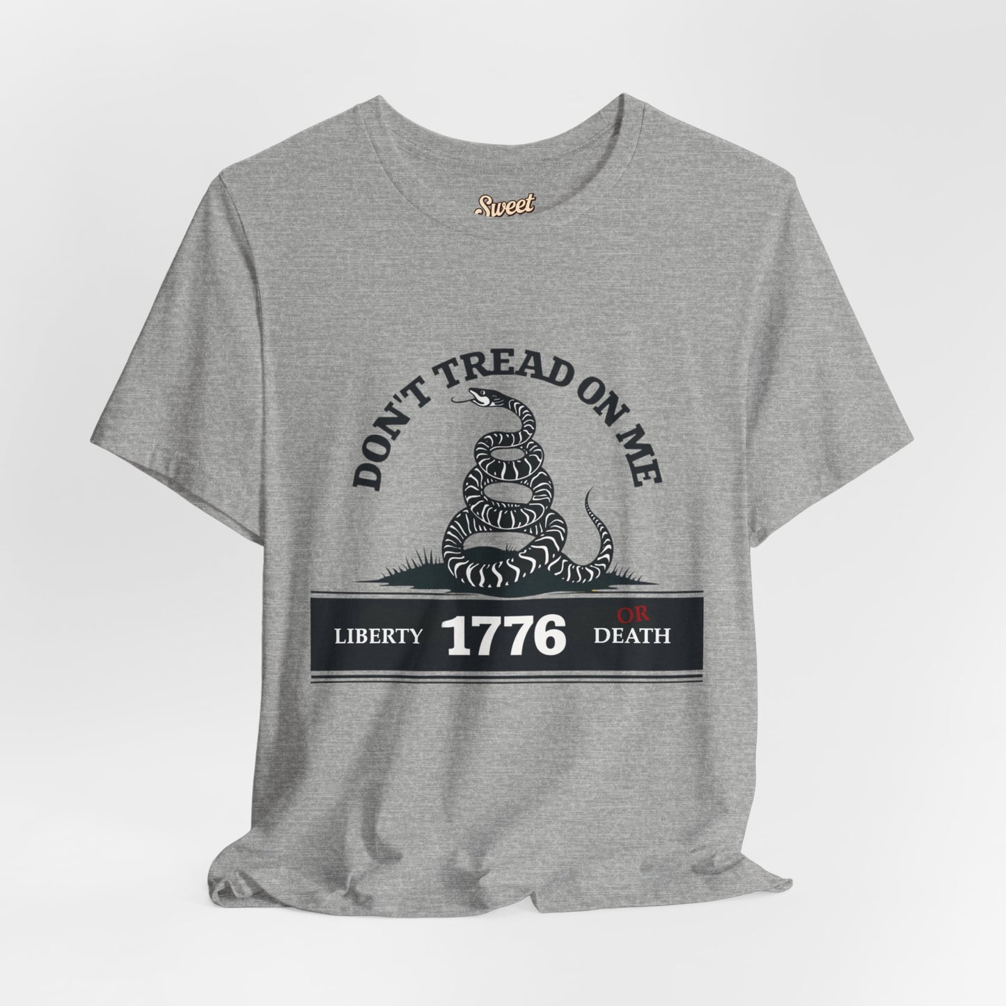 Patriotic Graphic Tee - Don't Tread on Me - Liberty 1776