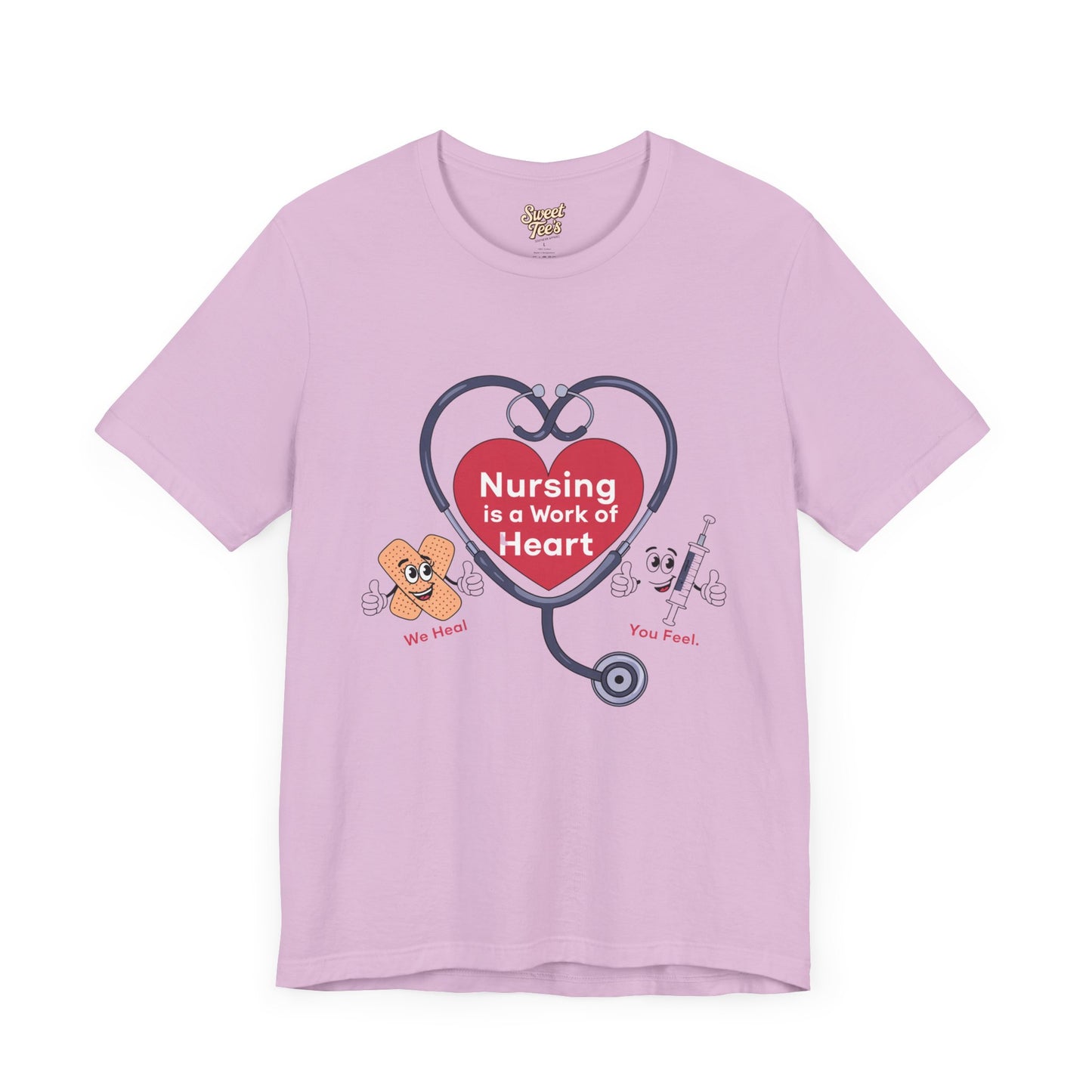 Nursing Heart Unisex Short Sleeve Tee - Celebrate Healthcare Heroes