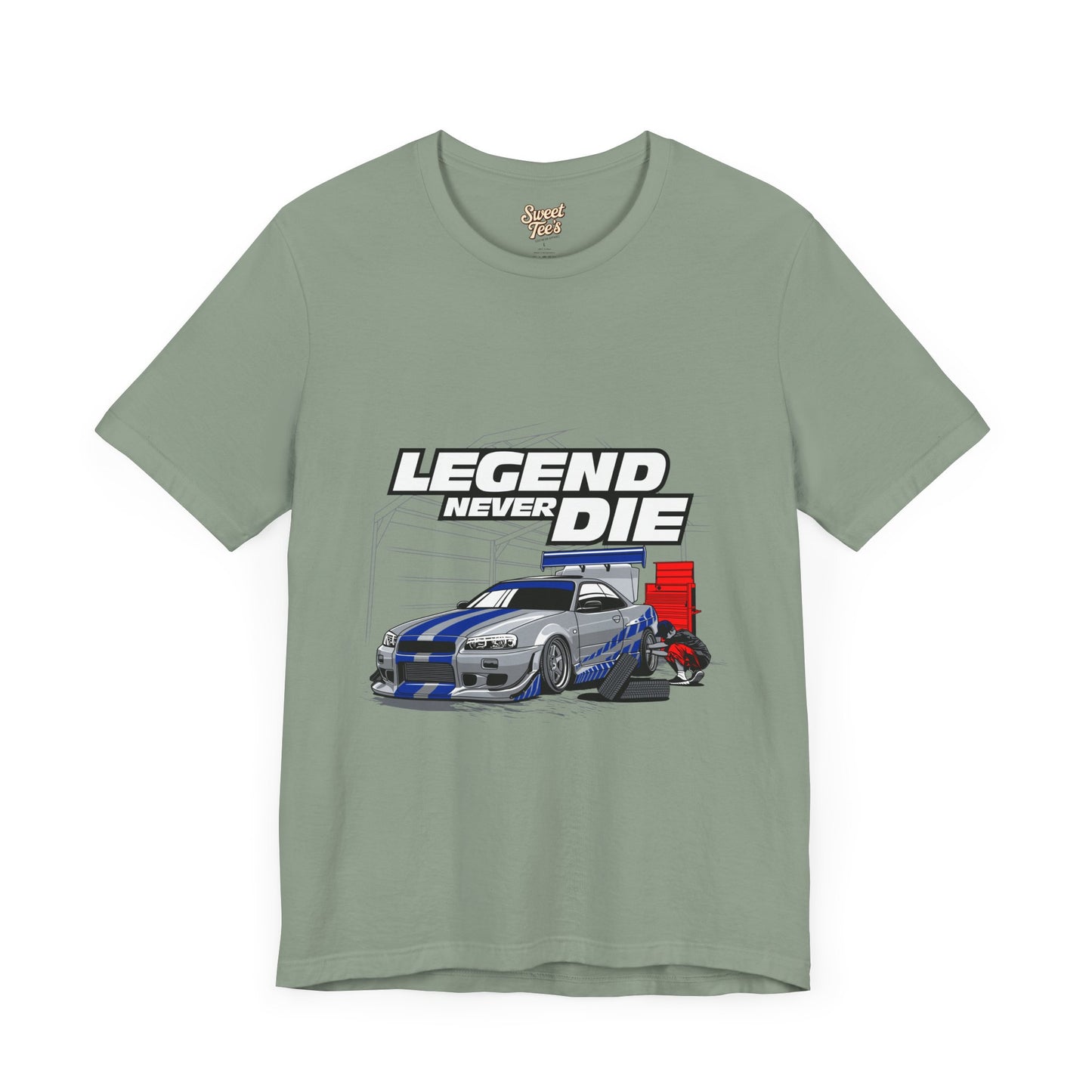 Legend Never Die Car Enthusiast Tee - Unisex Short Sleeve Shirt