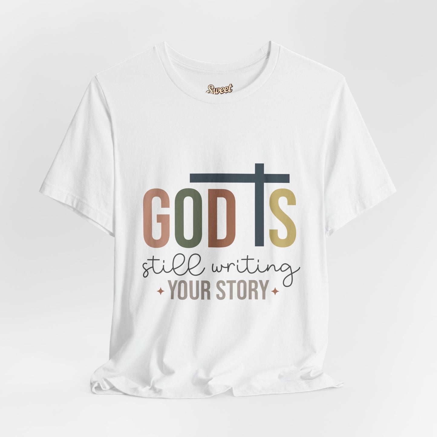 Inspirational Christian T-Shirt – 'God's Still Writing Your Story'