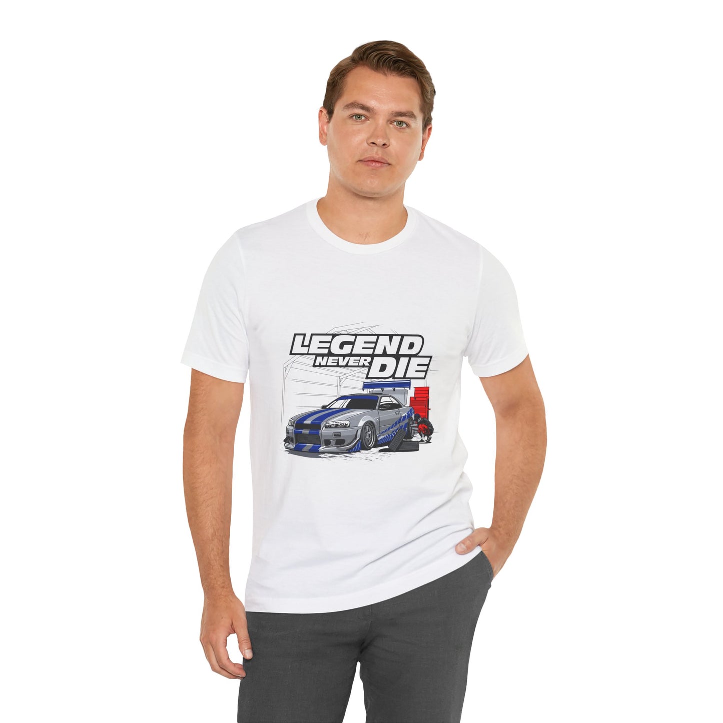 Legend Never Die Car Enthusiast Tee - Unisex Short Sleeve Shirt