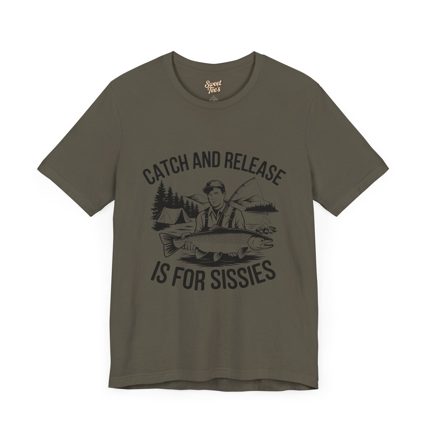 Catch and Release Fishing T-Shirt for Anglers | Unisex Jersey Tee