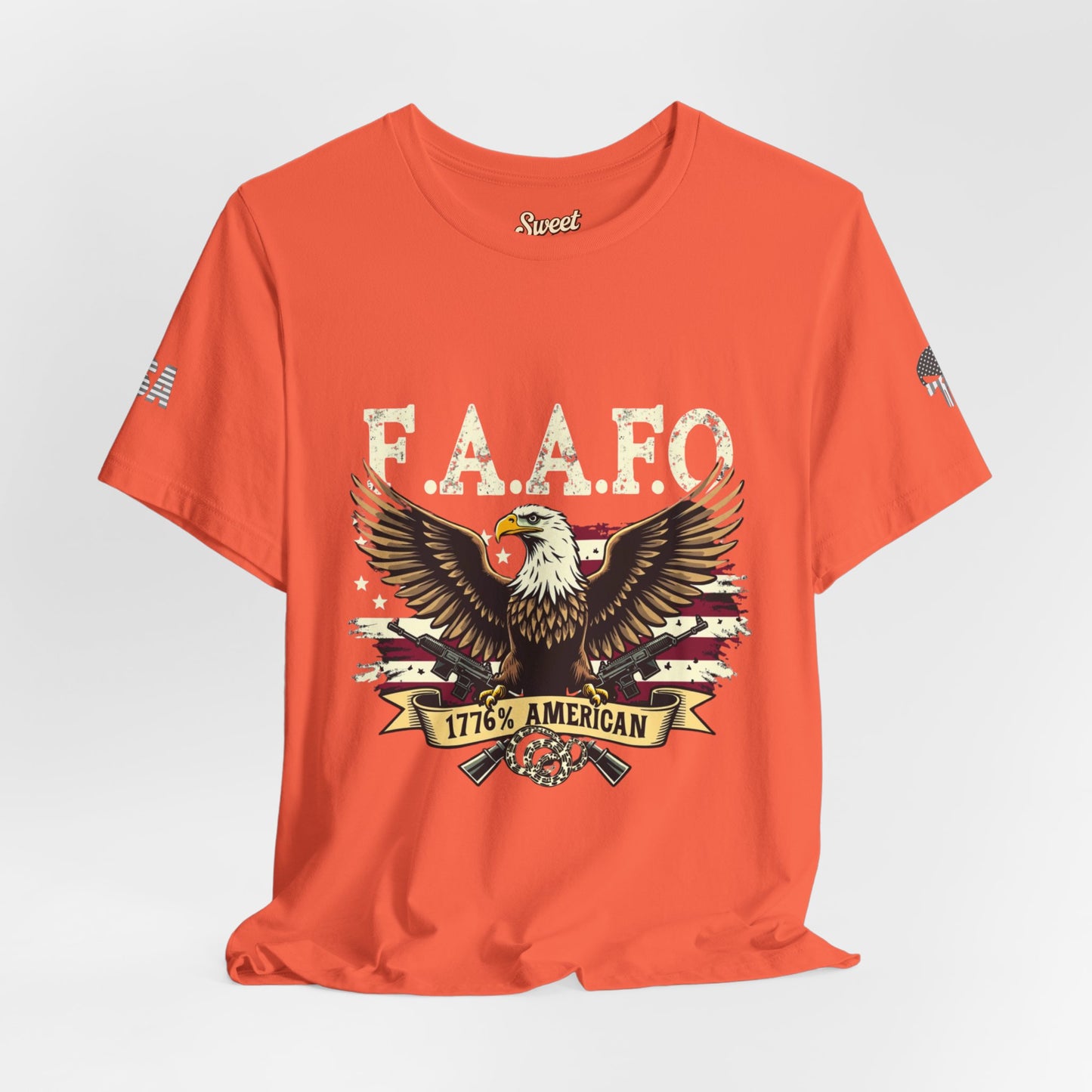 Patriotic Eagle Graphic Tee - F.A.A.F.O. 1776 American