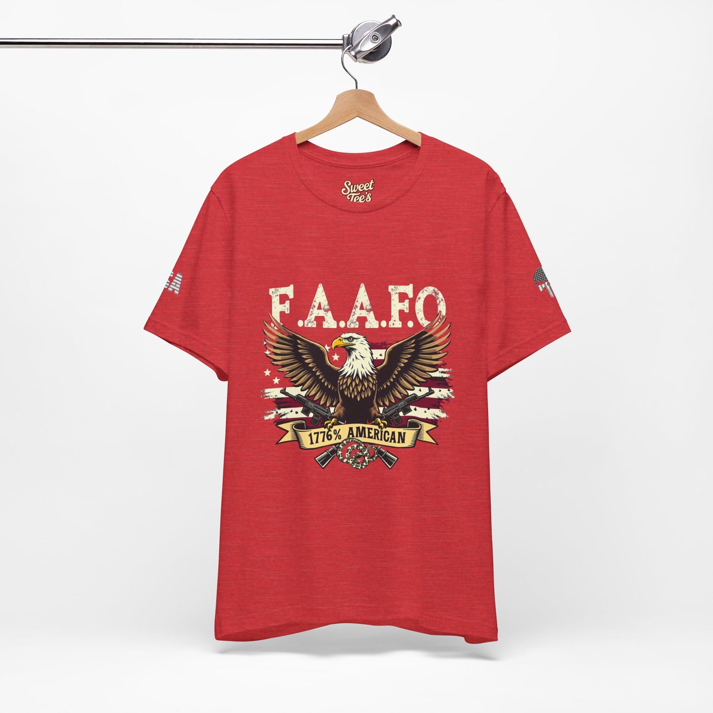 Patriotic Eagle Graphic Tee - F.A.A.F.O. 1776 American