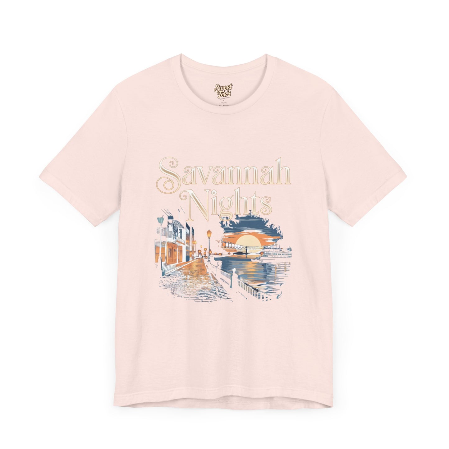 Savannah Nights Unisex Jersey Tee - Relaxed Fit, Summer Vibe Graphic T-Shirt