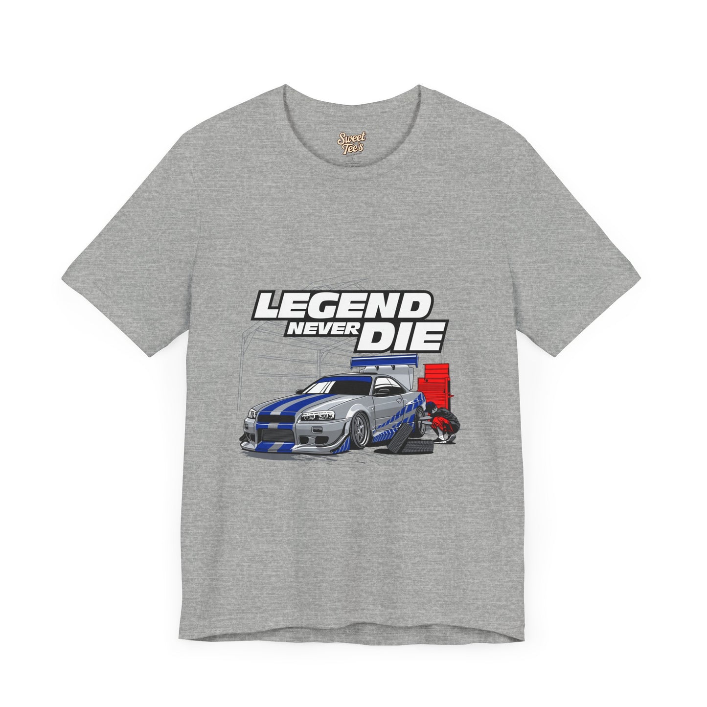 Legend Never Die Car Enthusiast Tee - Unisex Short Sleeve Shirt