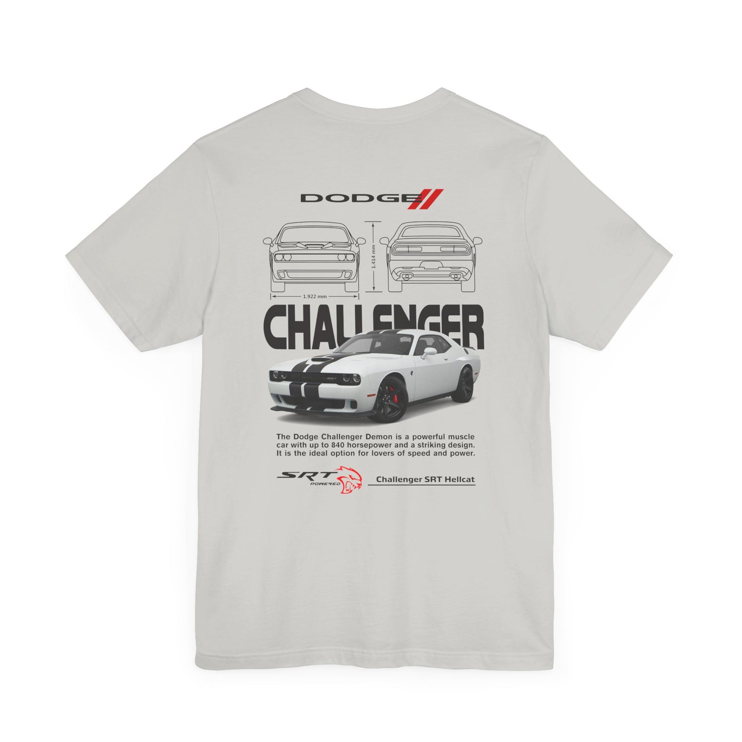 Dodge Challenger Inspired Unisex Tee - SRT Graphic Design