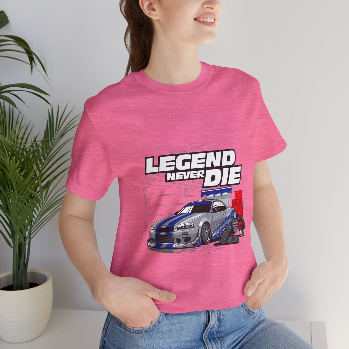 Legend Never Die Car Enthusiast Tee - Unisex Short Sleeve Shirt