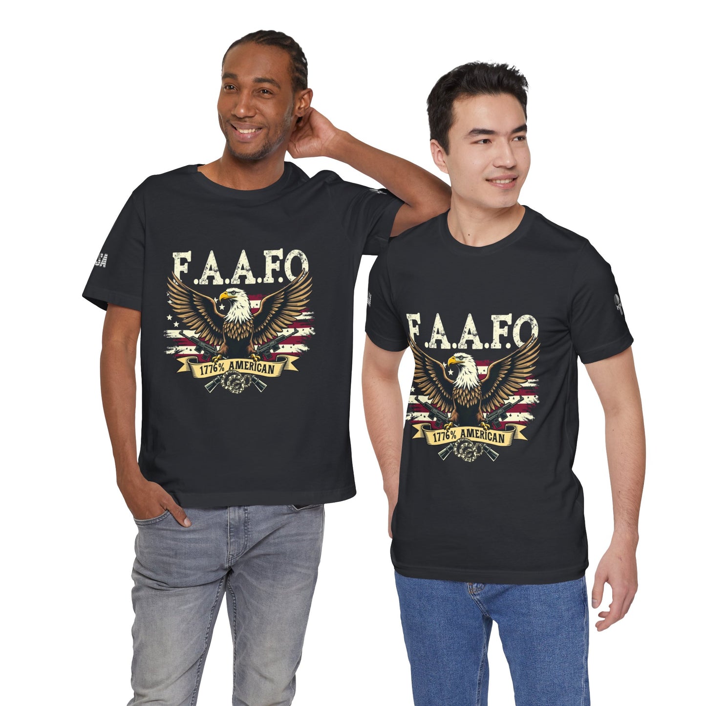 Patriotic Eagle Graphic Tee - F.A.A.F.O. 1776 American