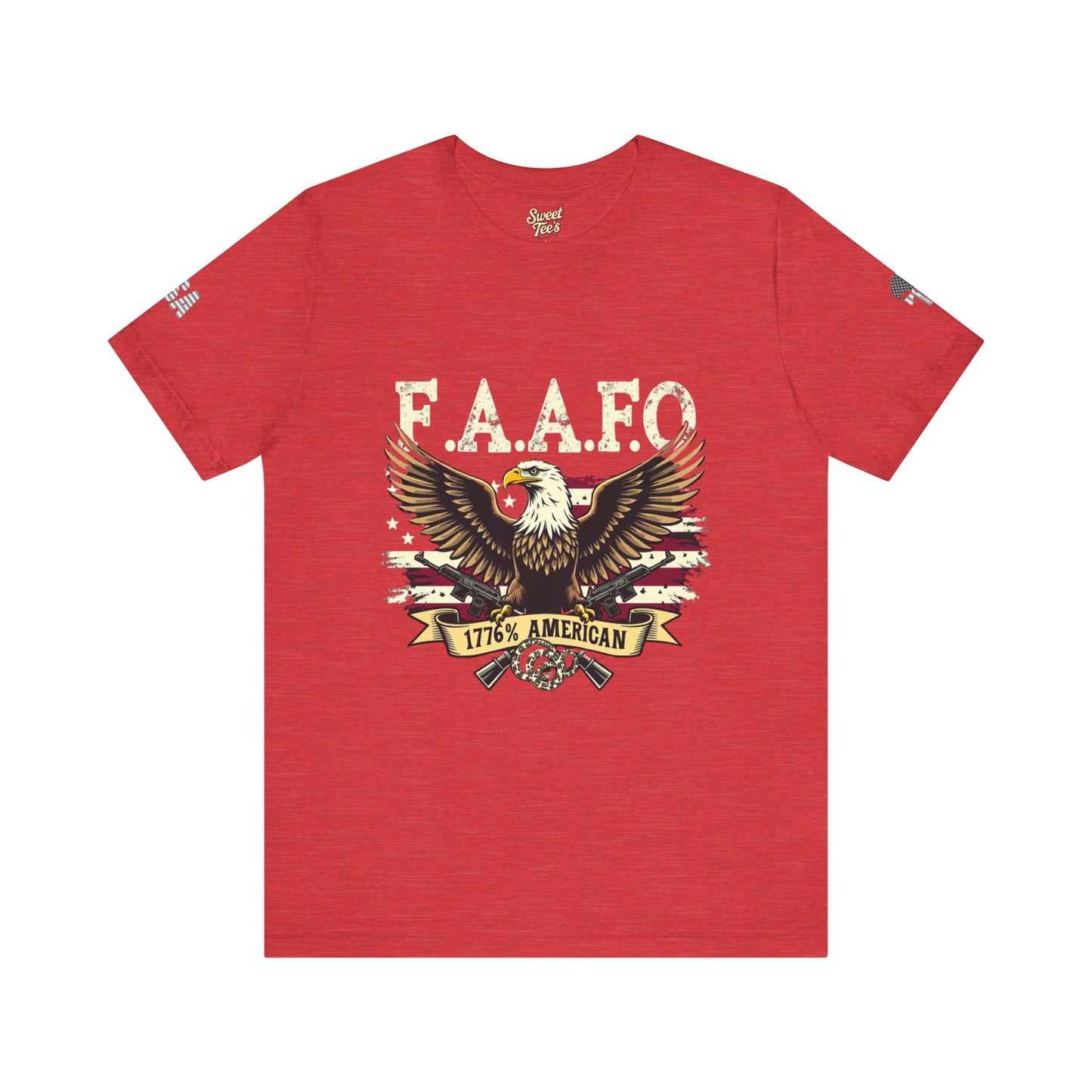 Patriotic Eagle Graphic Tee - F.A.A.F.O. 1776 American