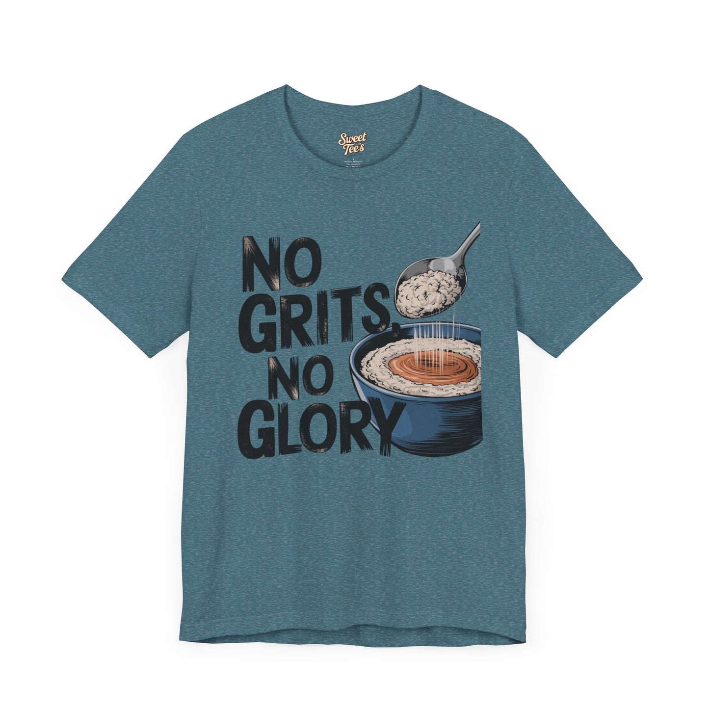 No Grits No Glory Unisex Tee - Casual Kitchen Humor T-Shirt