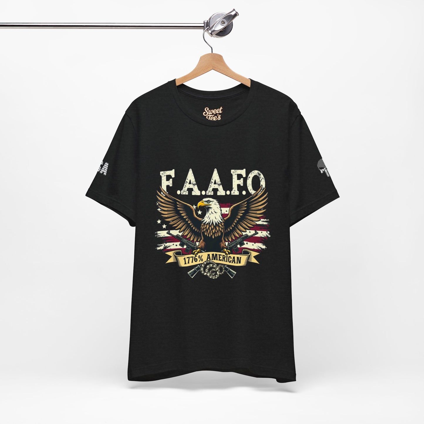 Patriotic Eagle Graphic Tee - F.A.A.F.O. 1776 American