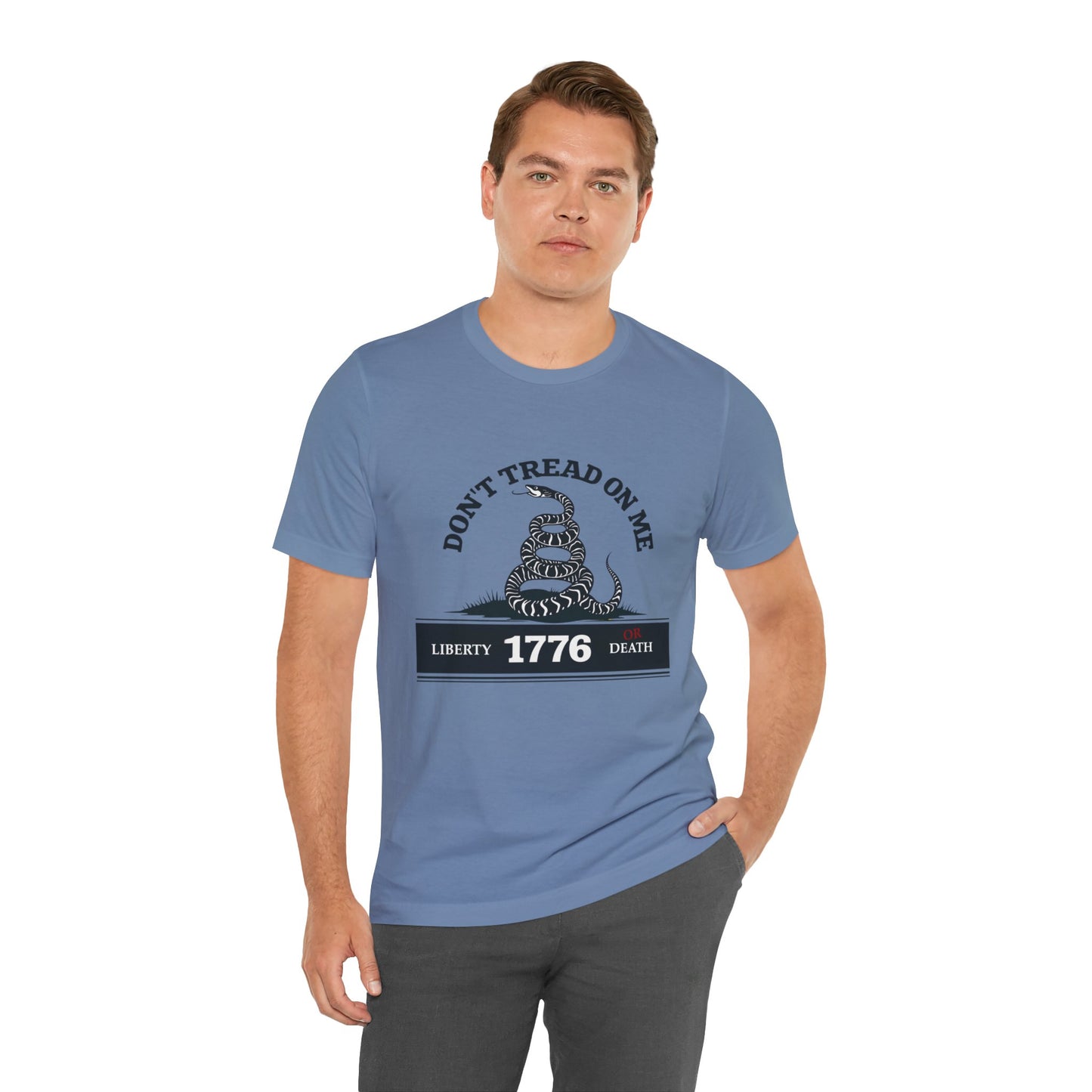 Patriotic Graphic Tee - Don't Tread on Me - Liberty 1776