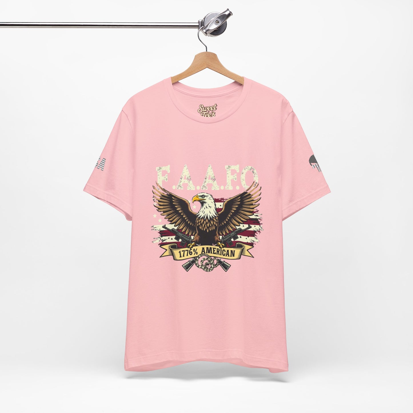 Patriotic Eagle Graphic Tee - F.A.A.F.O. 1776 American