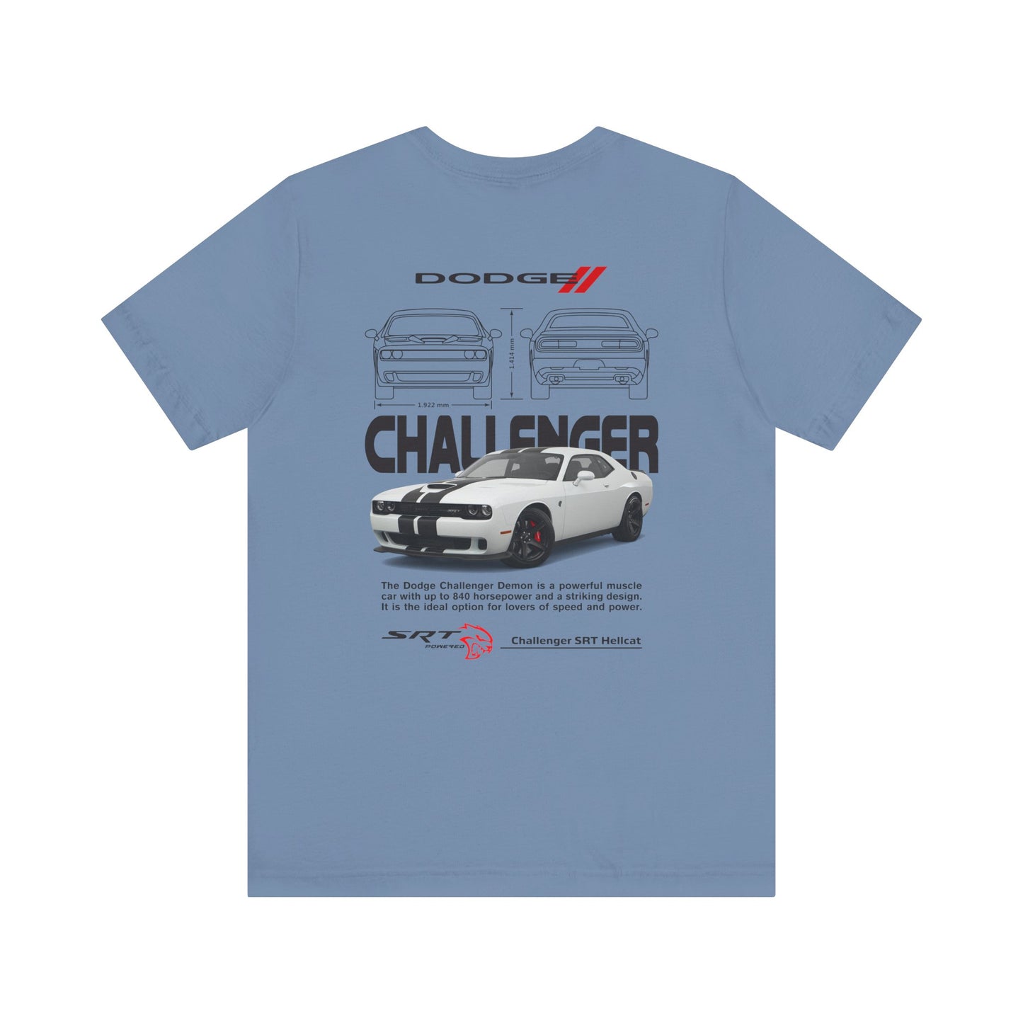 Dodge Challenger Inspired Unisex Tee - SRT Graphic Design