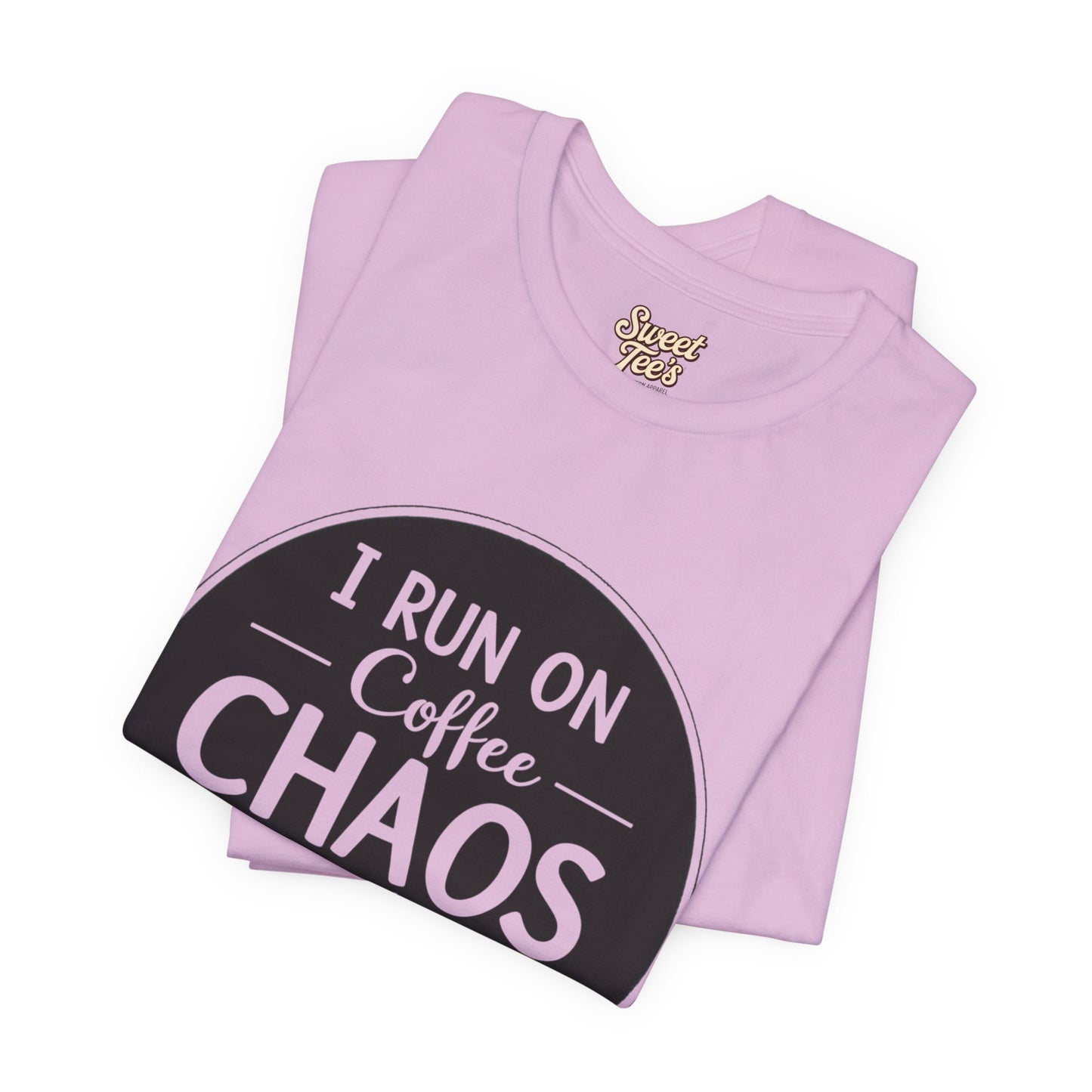 I Run on Coffee Chaos and Cusswords Unisex Tee - Funny Coffee Lover Shirt