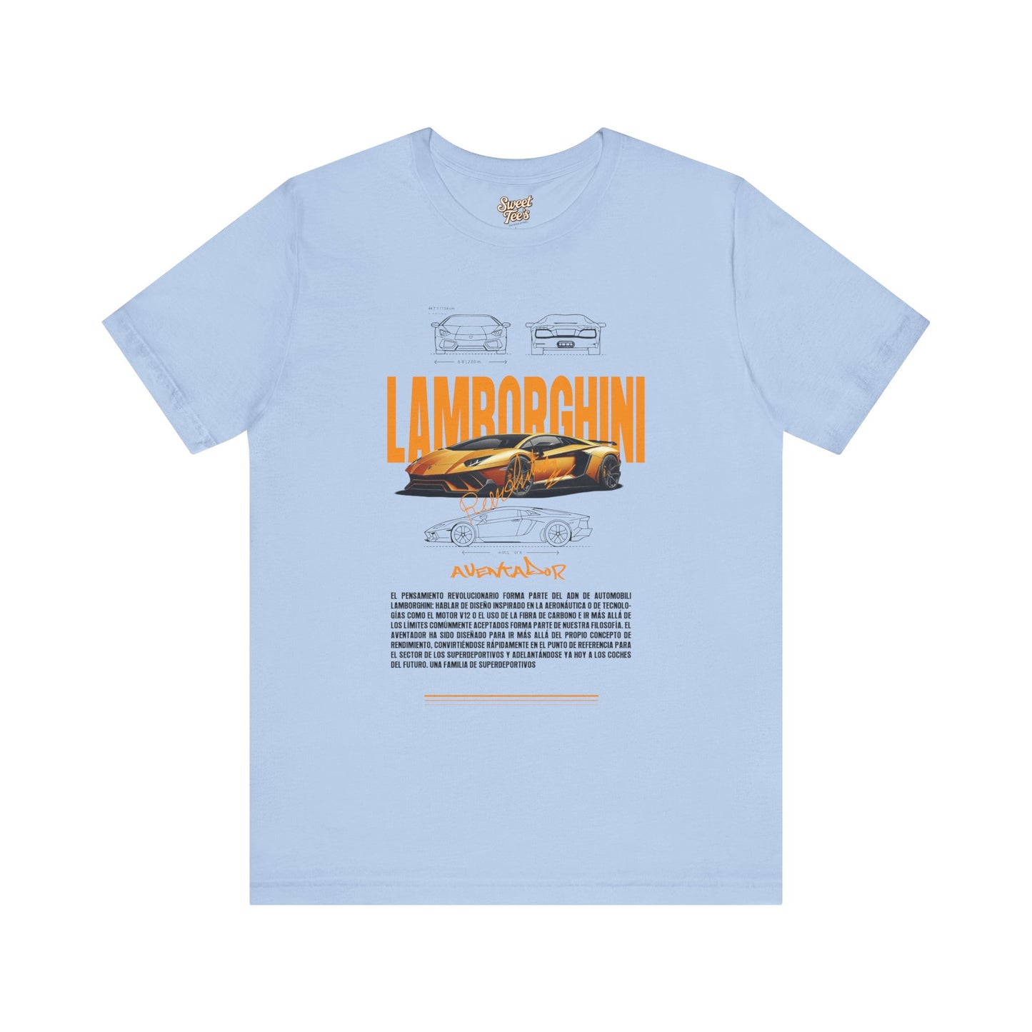 Lamborghini Unisex Jersey Short Sleeve Tee - Automotive Enthusiast Shirt