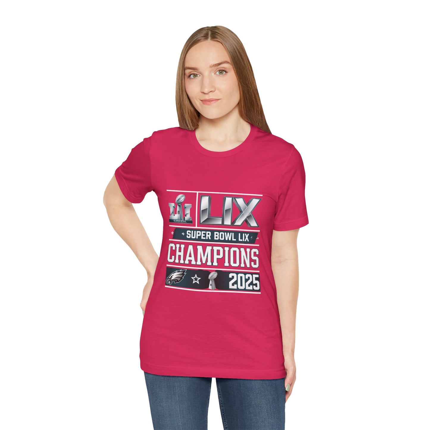 Super Bowl LVII Champions Eagles Unisex Jersey Tee - Celebrate the Win!