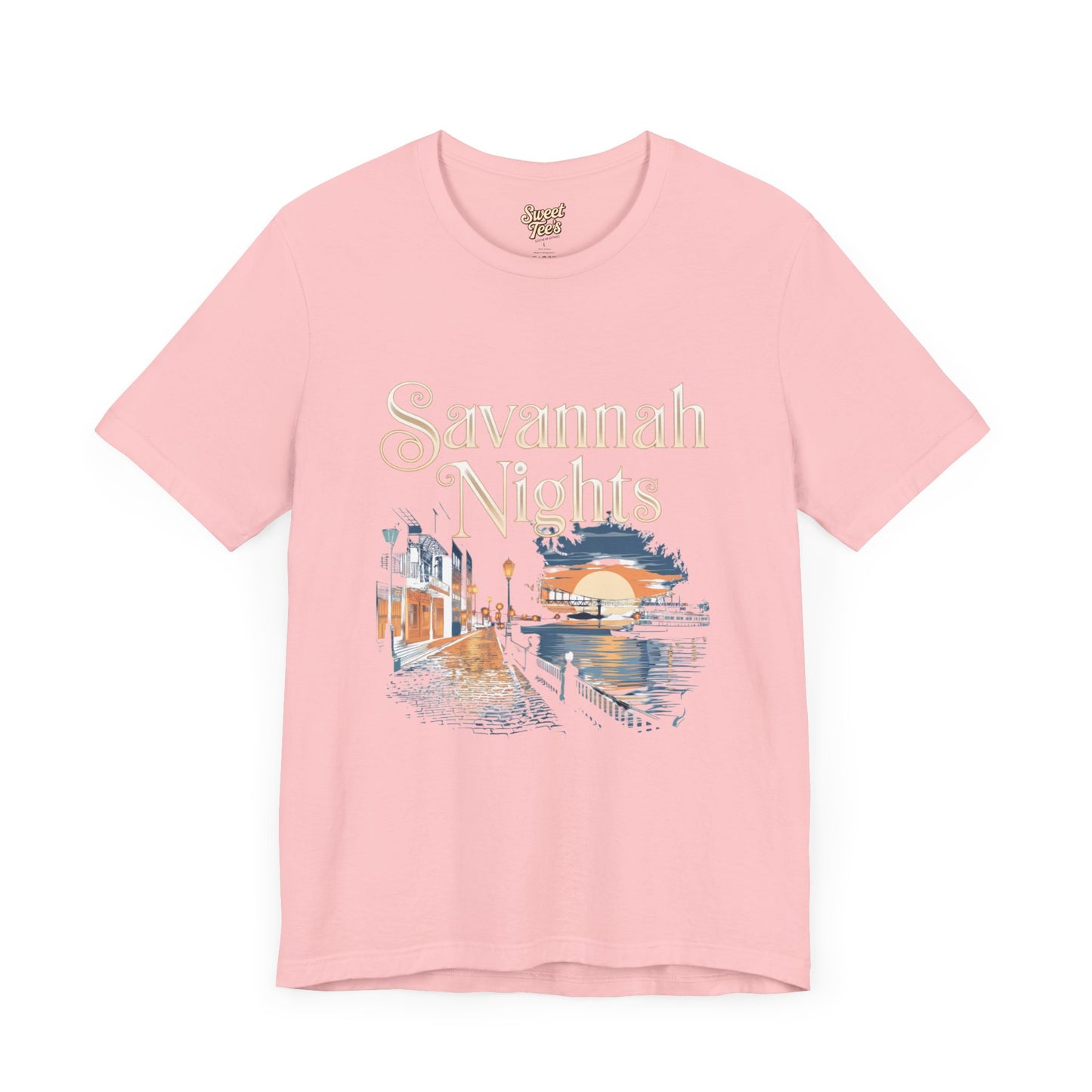 Savannah Nights Unisex Jersey Tee - Relaxed Fit, Summer Vibe Graphic T-Shirt