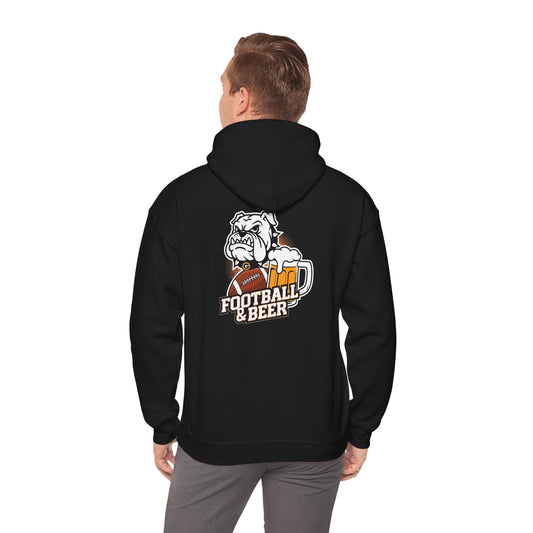 Football & Beer Unisex Heavy Blend™ Hoodie - Perfect for Game Day