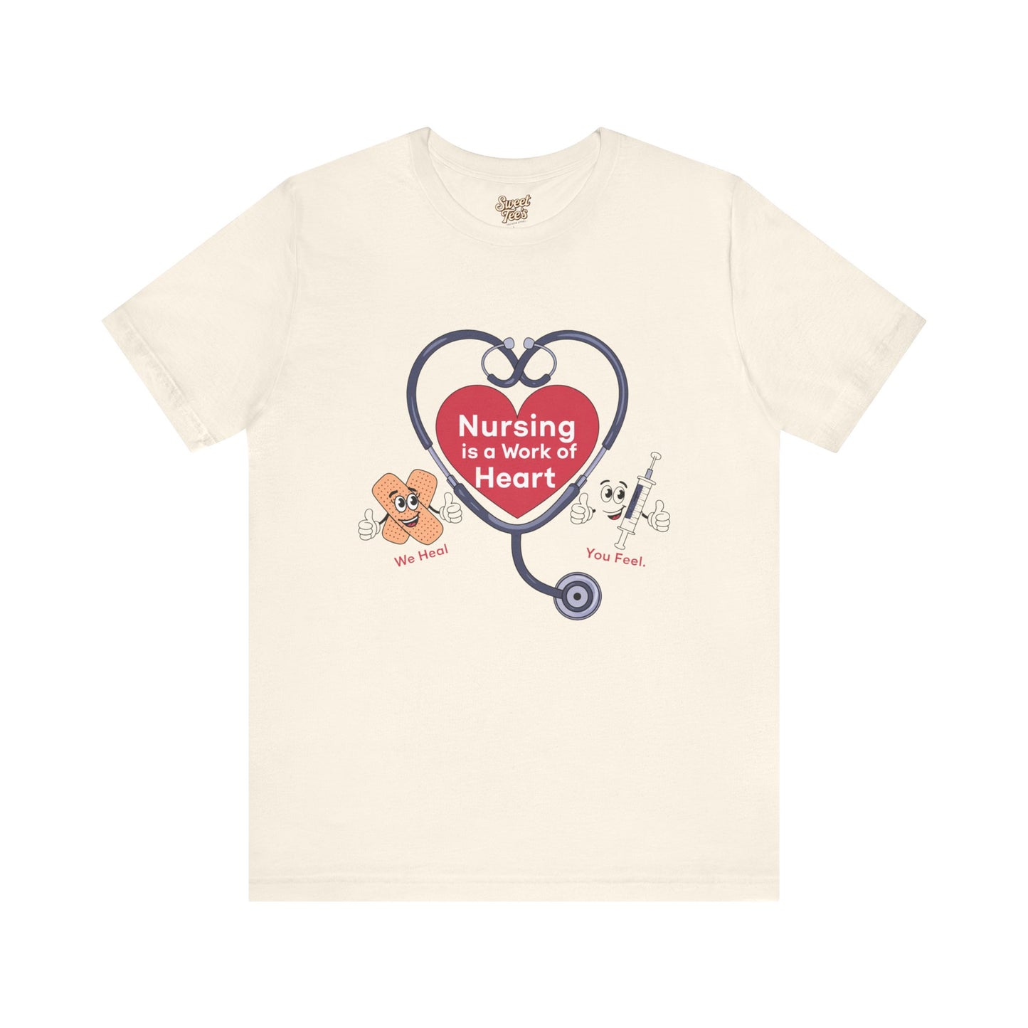 Nursing Heart Unisex Short Sleeve Tee - Celebrate Healthcare Heroes