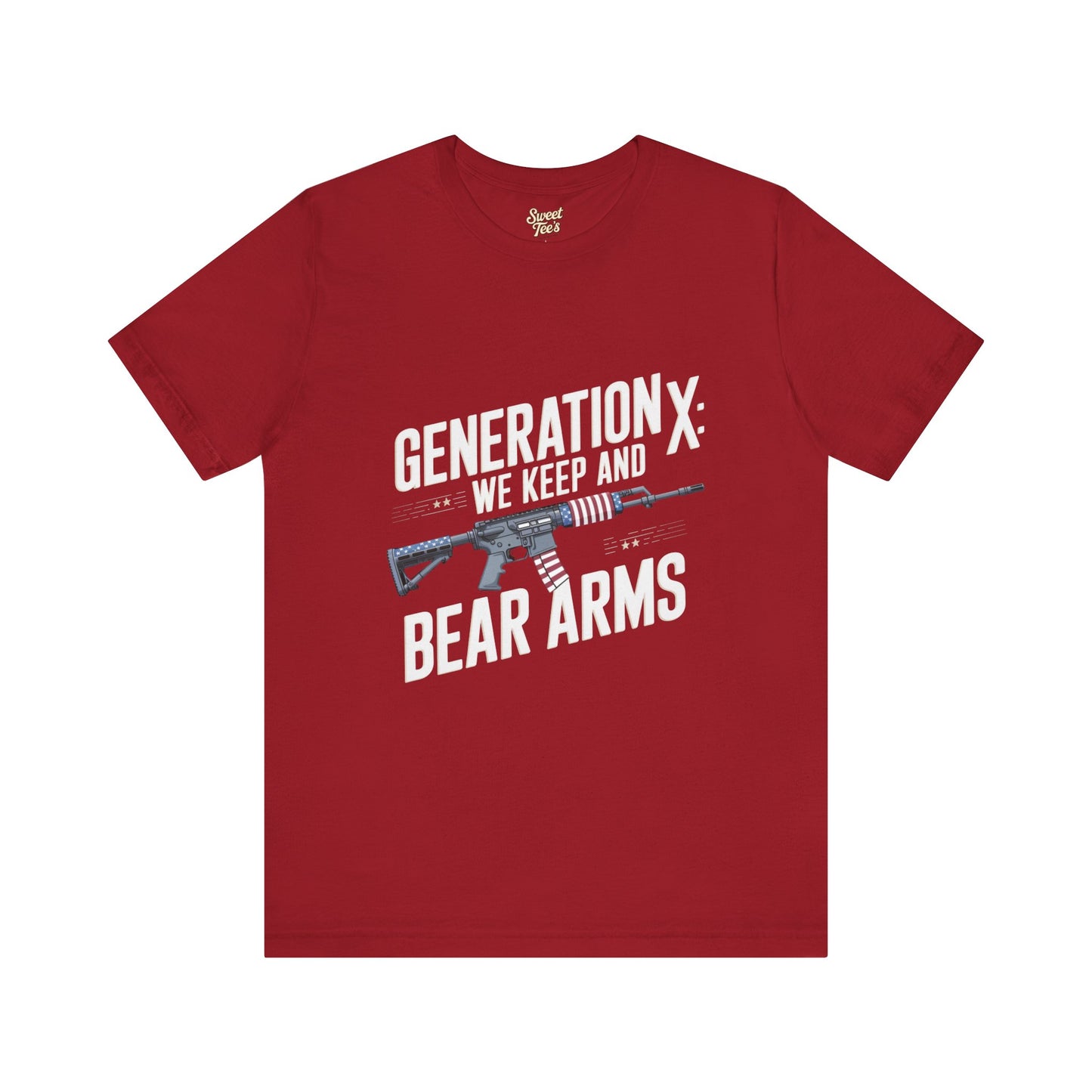 Generation X Bear Arms Tee - Unisex Short Sleeve Shirt for Patriotic Enthusiasts