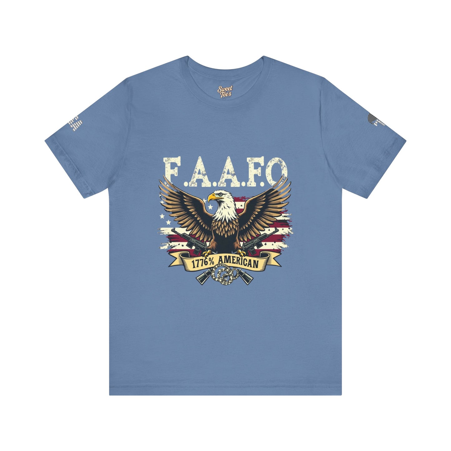 Patriotic Eagle Graphic Tee - F.A.A.F.O. 1776 American