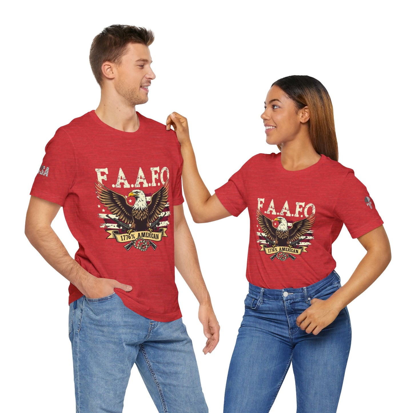 Patriotic Eagle Graphic Tee - F.A.A.F.O. 1776 American