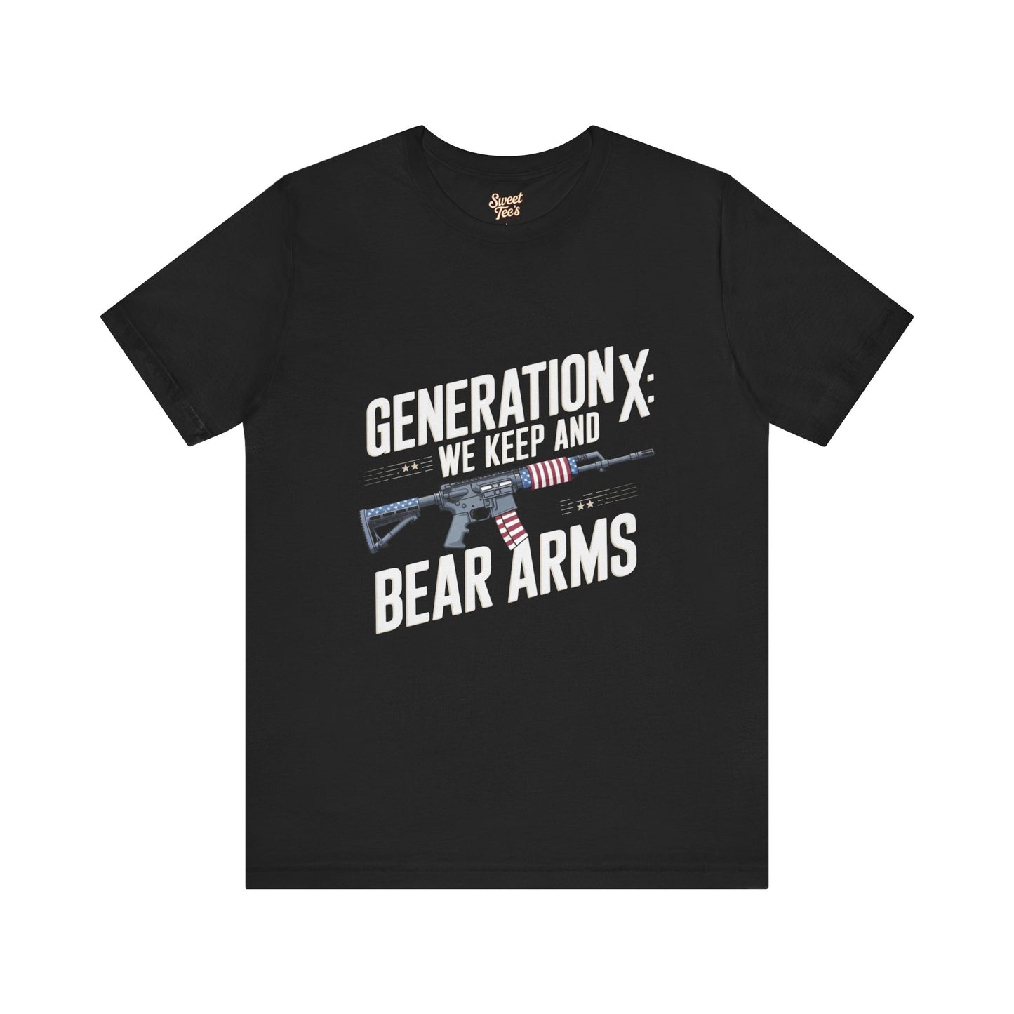 Generation X Bear Arms Tee - Unisex Short Sleeve Shirt for Patriotic Enthusiasts