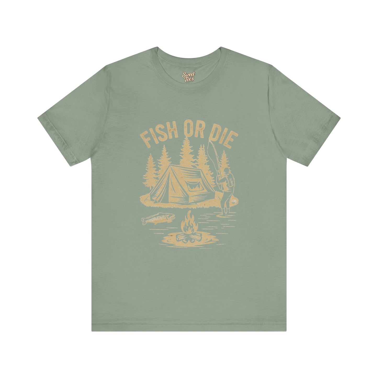 Fish or Die Outdoor Unisex Tee - Perfect for Camping and Fishing Enthusiasts